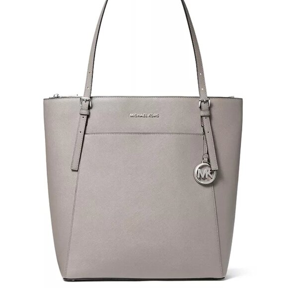 Michael Kors Voyager Large Saffiano Leather Tote Bag - Pear Gray - Picture 1 of 6